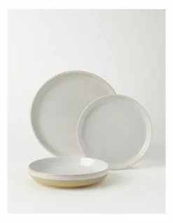 Australian House & Garden Esperance Wiped Edge 12pc Dinnerset