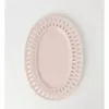 Heritage Lace Pink Carved Oval Platter