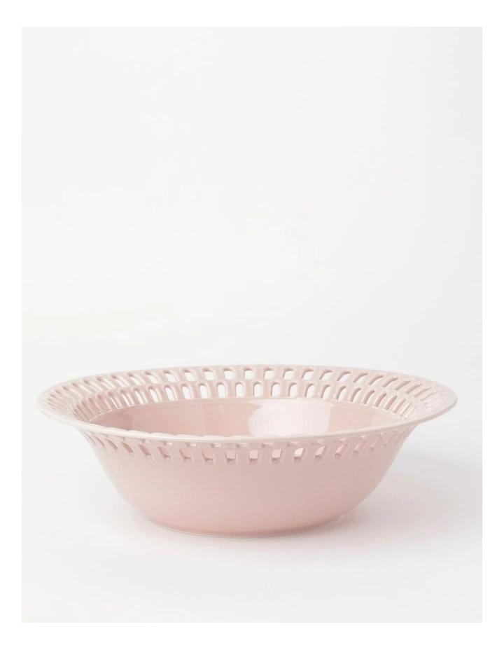 Heritage Lace Pink Carved Bowl 2 Heritage Lace Pink Carved Bowl - Image 2