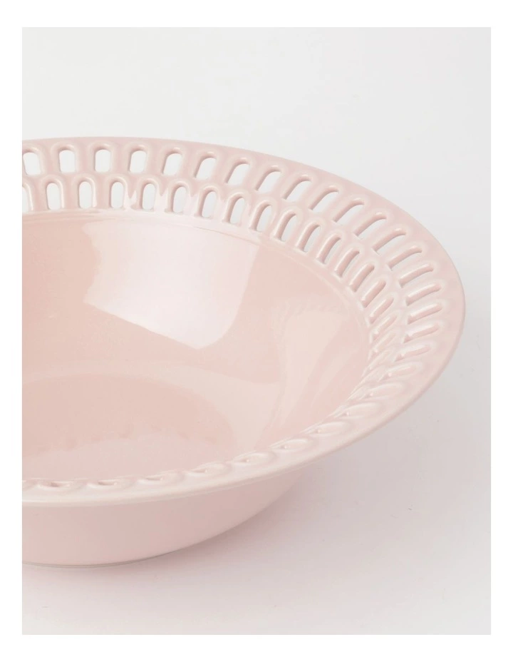 Heritage Lace Pink Carved Bowl 3 Heritage Lace Pink Carved Bowl - Image 3
