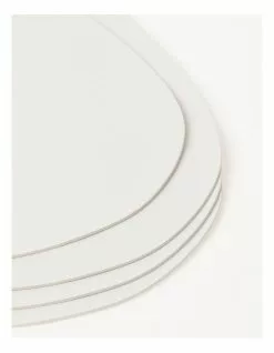 Vue Leather Look Placemat White -Dining Shop 864790570 3 720x928