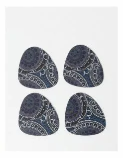 Warlukurlangu Artists x Vue Snake Vine dreaming Coasters Set of 4