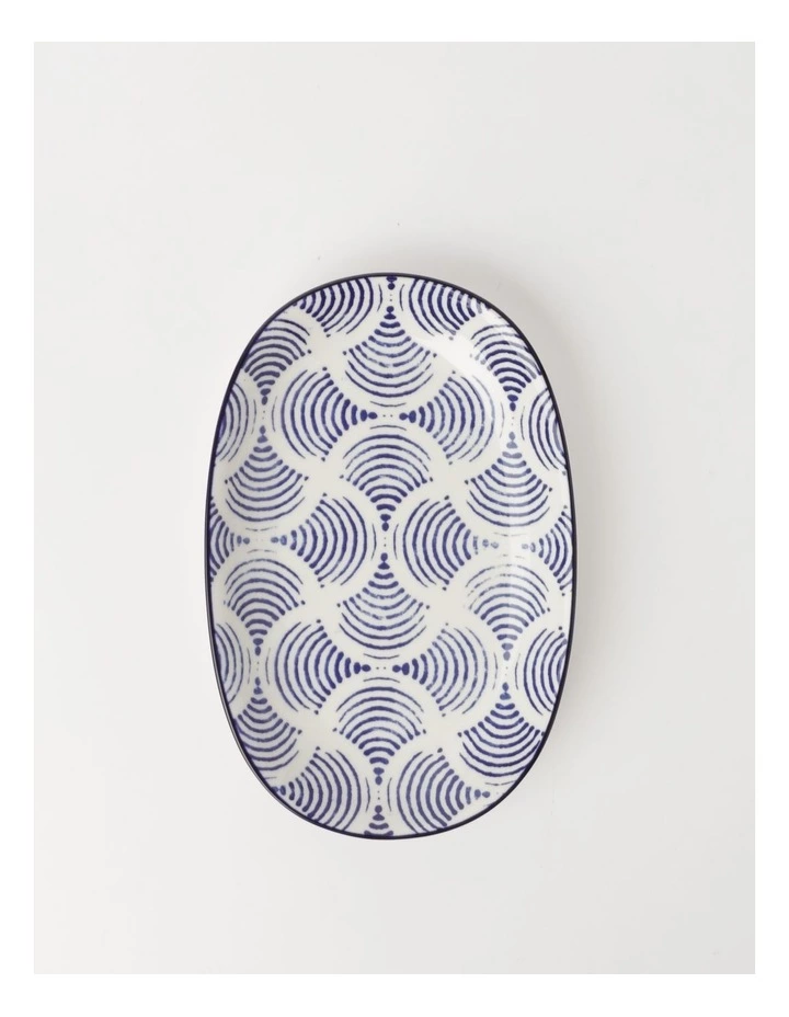 Vue Akane 23.5cm Oval Plate in Blue 1 Vue Akane 23.5cm Oval Plate in Blue