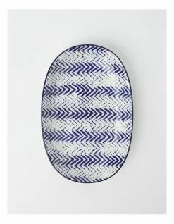 Vue Hana 23.5cm Oval Plate in Blue