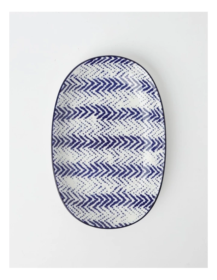 Vue Hana 23.5cm Oval Plate in Blue 1 Vue Hana 23.5cm Oval Plate in Blue