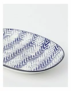 Vue Hana 23.5cm Oval Plate in Blue 5 Vue Hana 23.5cm Oval Plate in Blue -Dining Shop 865734850 3 720x928