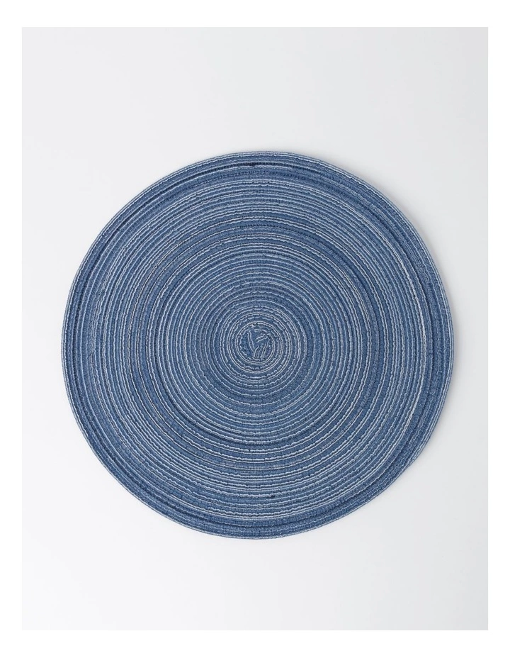 Vue Denim Look Marle Placemat 4pk in Blue 1 Vue Denim Look Marle Placemat 4pk in Blue