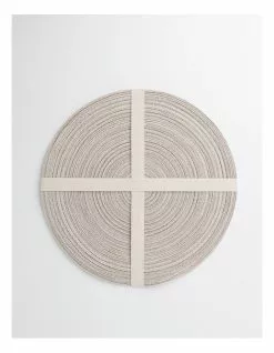 Vue Denim Look Marle Placemat 4pk in Cream -Dining Shop 865772470 4 720x928