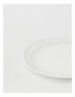 Heritage Lace Carved 30.3cm Round Platter in White 6 Heritage Lace Carved 30.3cm Round Platter in White -Dining Shop 866024920 3 720x928
