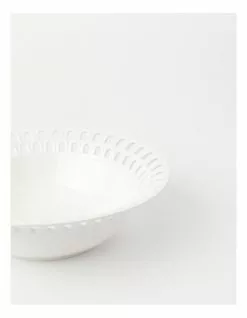 Heritage Lace Carved 30cm Bowl in White -Dining Shop 866025010 4 720x928