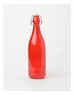 The Cooks Collective Glass 1L Bottle Red