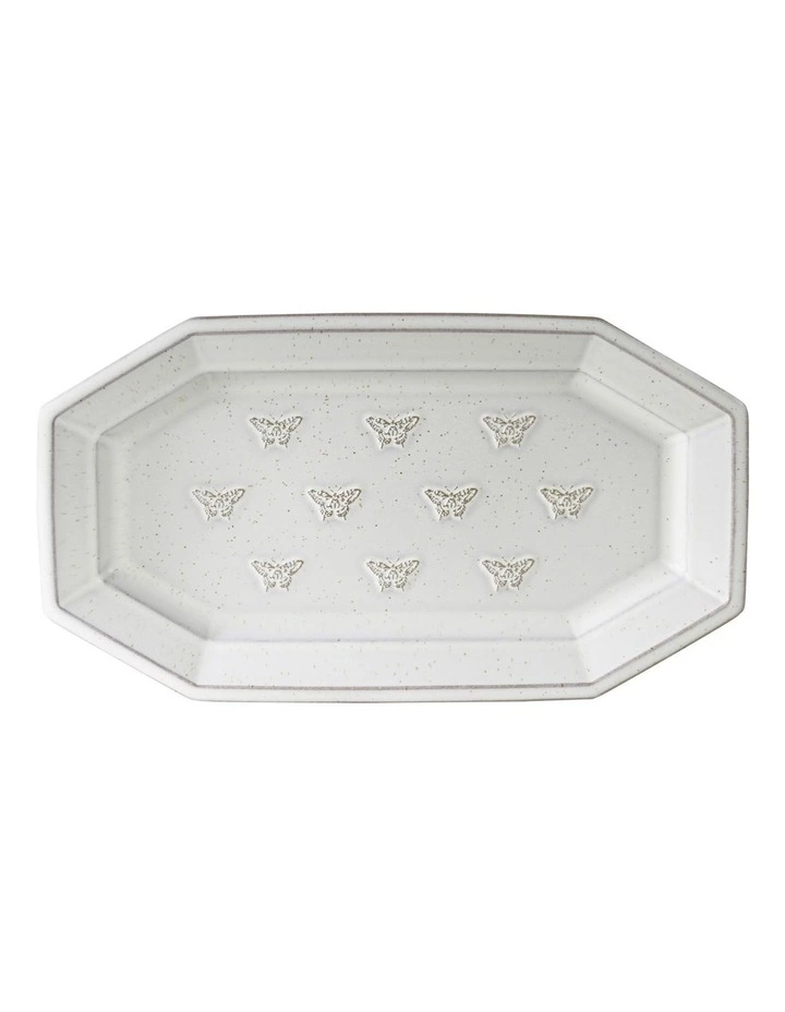 Robert Gordon X Bromley Kaleidoscope Embossed Platter White 1 Robert Gordon X Bromley Kaleidoscope Embossed Platter White