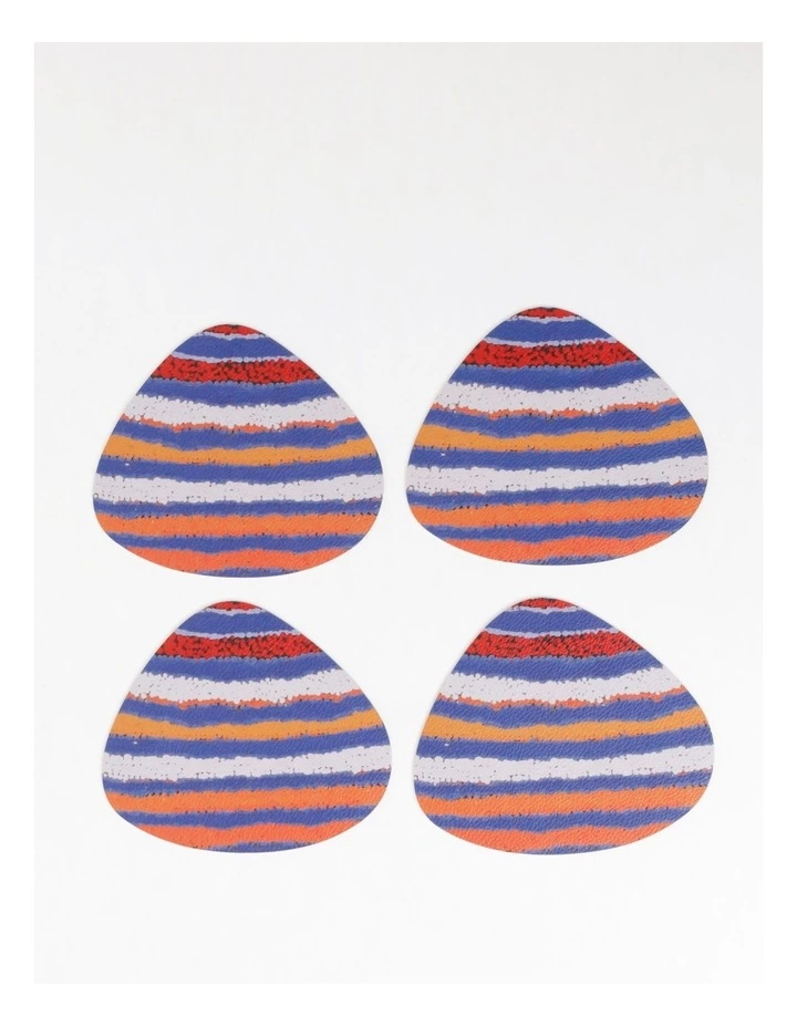 Warlukurlangu Artists x Vue Coaster Set of 4 Pirlarla Jukurrpa (Dogwood Tree Bean Dreaming) by Liddy Napanangka Walker 1 Warlukurlangu Artists x Vue Coaster Set of 4 Pirlarla Jukurrpa (Dogwood Tree Bean Dreaming) by Liddy Napanangka Walker