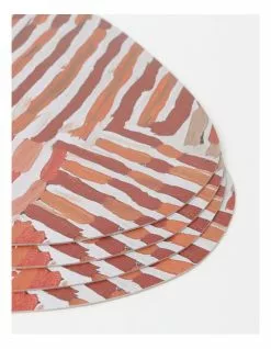 Warlukurlangu Artists x Vue Placemat Set of 4 Mina Mina Jukurrpa (Mina Mina Dreaming) by Helen Nungarrayi Reed 6 Warlukurlangu Artists x Vue Placemat Set of 4 Mina Mina Jukurrpa (Mina Mina Dreaming) by Helen Nungarrayi Reed -Dining Shop 866681020 3 720x928