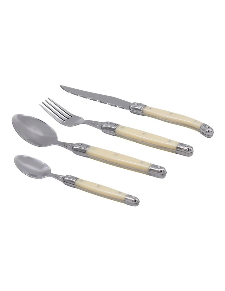 Heritage Laguiole Sophistique Pearl French 24Pc Cutlery Set 1 Heritage Laguiole Sophistique Pearl French 24Pc Cutlery Set