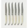 Heritage Laguiole Sophistique Pearl French 6pc Steak Knives