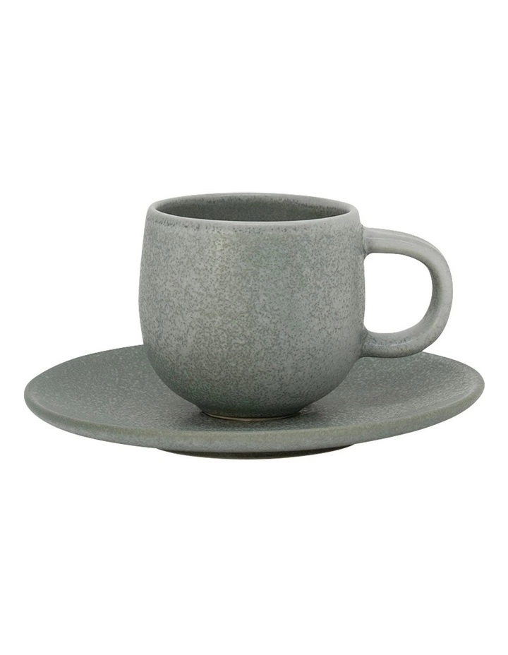 Salt&Pepper Hue Espresso Cup & Saucer 85ml/12cm Set Of 6 Leaf 1 Salt&Pepper Hue Espresso Cup & Saucer 85ml/12cm Set Of 6 Leaf