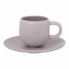 Salt&Pepper Hue Espresso Cup & Saucer 85ml/12cm Set Of 6 Lilac