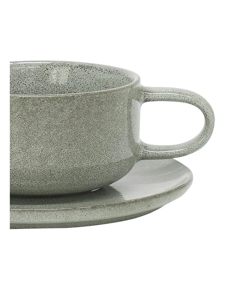 Salt&Pepper Relic Tea Cup & Saucer Moss 260ml/15cm Set Of 6 3 Salt&Pepper Relic Tea Cup & Saucer Moss 260ml/15cm Set Of 6 - Image 3