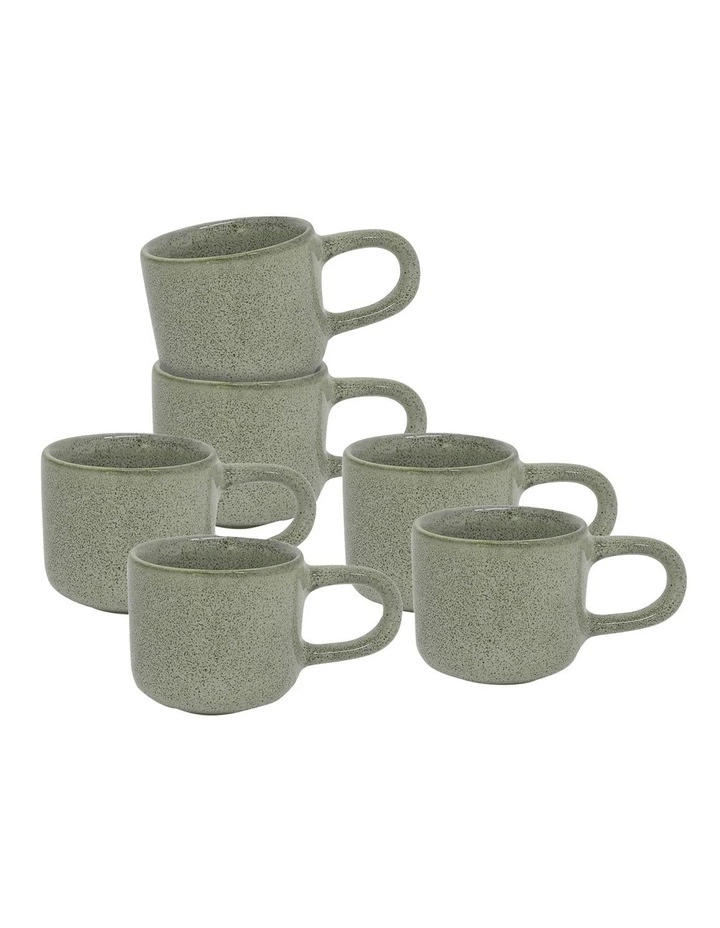 Salt&Pepper Relic Espresso Cup 60ml Set Of 6 Moss 1 Salt&Pepper Relic Espresso Cup 60ml Set Of 6 Moss