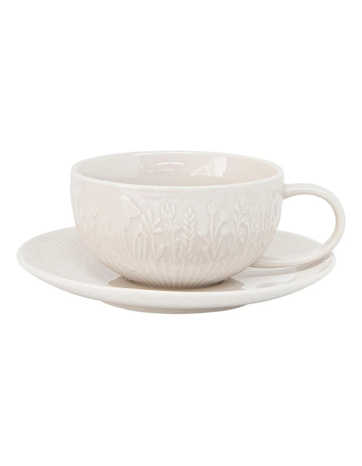 Salt&Pepper Prado Tea Cup & Saucer 250ml/15cm Set Of 6 1 Salt&Pepper Prado Tea Cup & Saucer 250ml/15cm Set Of 6