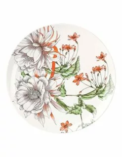 Maxwell & Williams The Blck Pen Night Garden Coupe Dinner Plate 27.5cm Flower