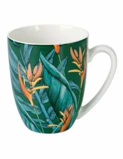Maxwell & Williams The Blck Pen Night Garden Coupe Mug 420ML Foliage