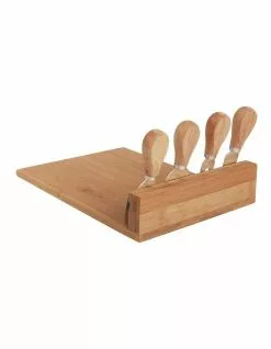 Living Today Bamboo Cheese Board And Knife Set -Dining Shop 889447690 6 720x928