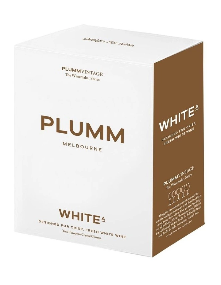 Plumm Vintage White A Wine Glass Set of 2 3 Plumm Vintage White A Wine Glass Set of 2 - Image 3